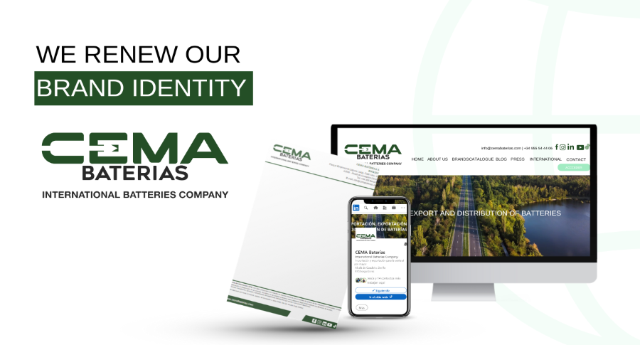 CEMA Baterías renews its brand identity